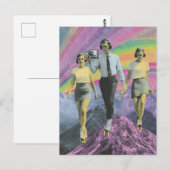 Schaatsen op de Mountain Ridge Surreal Briefkaart (Voorkant / Achterkant)