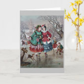  - schaatsen op een vijver, kaart (Gele Bloem)