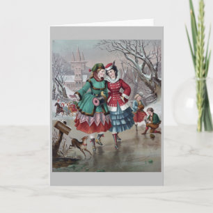  - schaatsen op een vijver, kaart