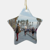 schaatsen op het strand van venetië keramisch ornament (Rechts)