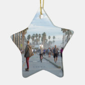 schaatsen op het strand van venetië keramisch ornament (Links)