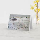 Schaatsen op Silver Pond Kaart (Gele Bloem)