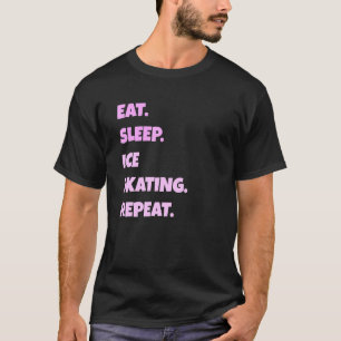 Schaatsen PNG Eet Slaap Sporten Herhaal voor manne T-shirt