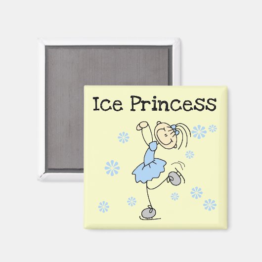 Schaatsen Prinses Tshirts en geschenken Magneet (Voorkant / Achterkant)