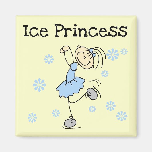 Schaatsen Prinses Tshirts en geschenken Magneet (Voorkant)