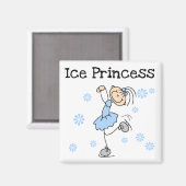 Schaatsen Prinses Tshirts en geschenken Magneet (Voorkant / Achterkant)