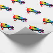 schaatsen regenboogstrepen voor rollen cadeaupapier (Hoek)