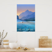 Schaatsen Reizen Poster (Keuken)