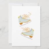 Schaatsen Retro Verjaardag Kaart (Achterkant)