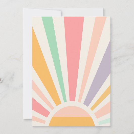 Schaatsen Roller Skate Retro Groovy Verjaardagsfee Kaart (Achterkant)