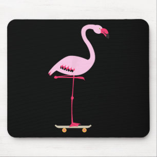 Schaatsen Roze Flamingo Cool Grappig Grafisch  Muismat