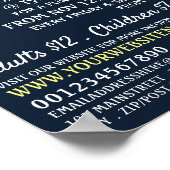 Schaatsen Santa, Vakantie ijsbaan, Feestelijk Even Poster (Hoek)