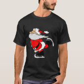 Schaatsen Sinterklaas Grappig Kerstcadeau T-shirt (Voorkant)