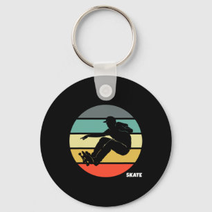 Schaatsen Skateboarden Retro Vintage Skateboarder Sleutelhanger
