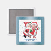 Schaatsen Sneeuwman en Sneeuwvrouw Magneet (Voorkant / Achterkant)