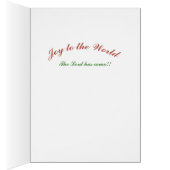 Schaatsen Sneeuwman Kerst Wenskaart (Binnen (Rechts))