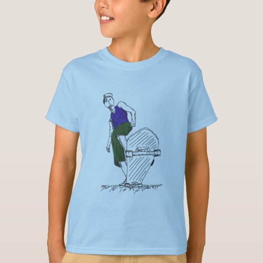 schaatsen standaard T-shirt (Voorkant)