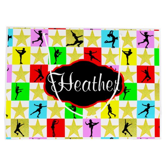 SCHAATSEN SUPER STAR GEPERSONALISEERDE KERSTCADEAU LARGE CADEAUTASJE (Achterkant)