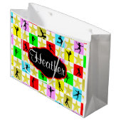 SCHAATSEN SUPER STAR GEPERSONALISEERDE KERSTCADEAU LARGE CADEAUTASJE (Voorkant Gekanteld)