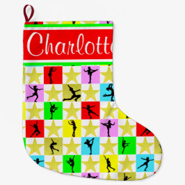 SCHAATSEN SUPER STAR GEPERSONALISEERDE STOCKING GROTE KERSTSOK