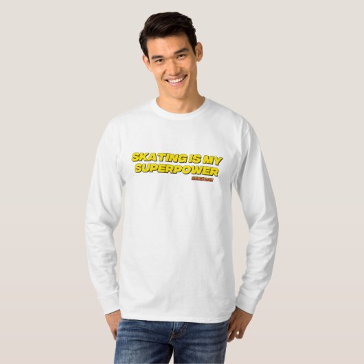 Schaatsen Superpower T-shirt (Voorkant volledig)