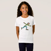 Schaatsen T-shirt (Voorkant volledig)