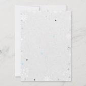 Schaatsen Twin Winter Verjaardag Schaats Over Over Aankondiging (Achterkant)