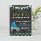 Schaatsen Uitnodiging | Schaats Verjaardag (Staand voorkant)