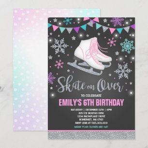 Schaatsen Uitnodiging Schaatsfeest Zilver