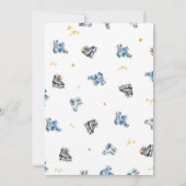 Schaatsen Uitnodiging Verjaardag - IJshockey Party (Achterkant)