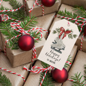  Schaatsen vakantie Cadeaulabel