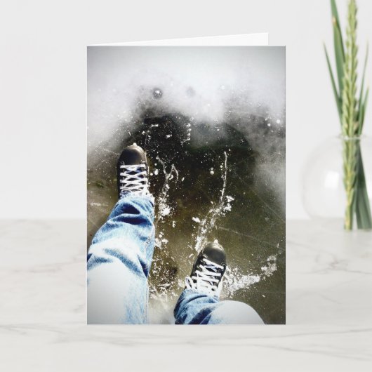 Schaatsen Vakantie Kaart - Seizoen voor Rede (Voorkant)