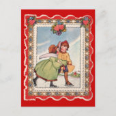 Schaatsen - Valentijn Briefkaart (Voorkant)