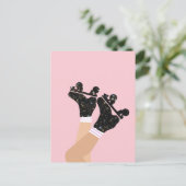 Schaatsen van het type Cool Universe Roller Derby  Briefkaart (Staand voorkant)
