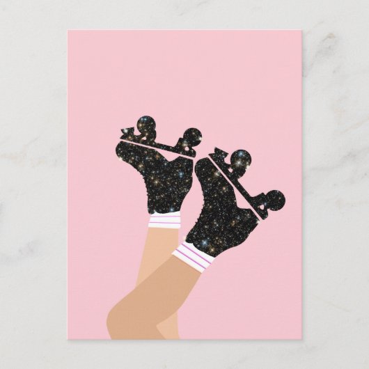 Schaatsen van het type Cool Universe Roller Derby  Briefkaart (Voorkant)