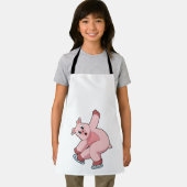 Schaatsen van ijsschaatsen schort (Insitu)