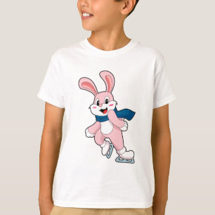 Schaatsen van konijn-ijsschaatsen t-shirt