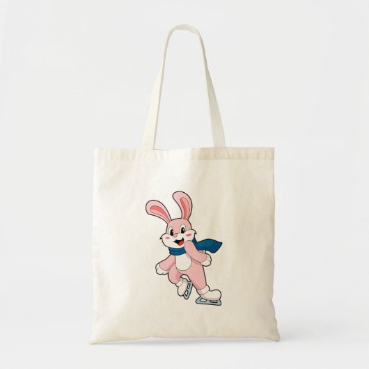 Schaatsen van konijn-ijsschaatsen tote bag (Voorkant)