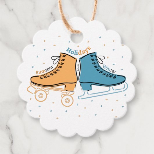 Schaatsen van mijn leven ・ Feestdagen ・ Bedankjes Labels (Voorkant)