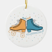 Schaatsen van mijn leven ・ Feestdagen ・ Keramisch Ornament (Voorkant)