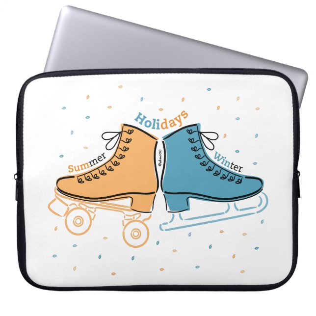 Schaatsen van mijn leven ・ Feestdagen ・ Laptop Sleeve (Voorkant)