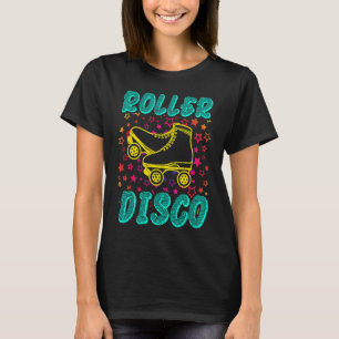 Schaatsen van rolschaatsen met inline schaatsen t-shirt