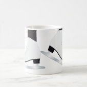 Schaatsen van zwart-wit ijs, afbeelding schaatsen koffiemok (Center)