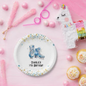 Schaatsen Verjaardag Bord, IJsschaatsen Feest Papieren Bordje (Feest)