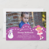 Schaatsen verjaardag kaart (Voorkant)