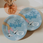 Schaatsen Verjaardag Winter Schaats Party Decor Papieren Bordje