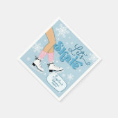 Schaatsen Verjaardag Winter Schaats Party Decor Servet (Hoek)