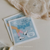 Schaatsen Verjaardag Winter Schaats Party Decor Servet