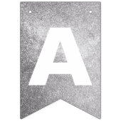 Schaatsen Verjaardag Zilveren Glitter Vlaggetjes (Derde vlag)