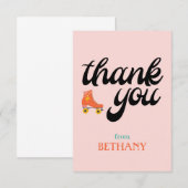 Schaatsen Vlak Dank Je Kaart (Voorkant / Achterkant)